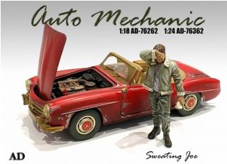Figur Auto Mechanic - Sweating Joe Auto nicht enthalten American Diorama 1:18