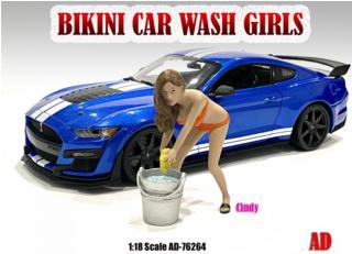 Figur Bikini Car Wash Girl - Cindy American Diorama 1:18 (Auto nicht enthalten!)