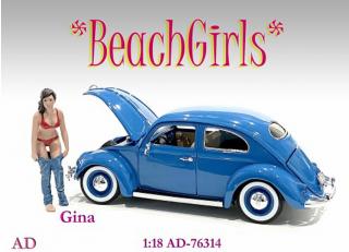 Beach Girls - Gina American Diorama 1:18 (Auto nicht enthalten!)
