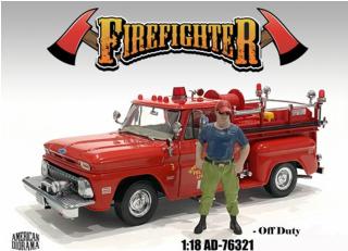 Figur Firefighters - Off Duty American Diorama 1:18 (Auto nicht enthalten!)