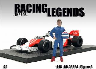 Racing Legend - 1980s Driver B American Diorama 1:18 (Auto nicht enthalten!)