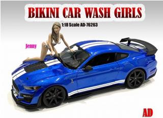Figur Bikini Car Wash Girl - Jenny American Diorama 1:18 (Auto nicht enthalten!)