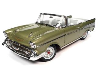 Chevrolet Bel Air Convertible 1957 Laurel Green Auto World 1:18