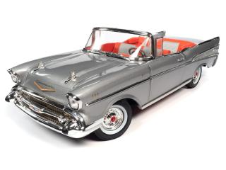 Chevrolet Bel Air Convertible 1957 Inca Silver Auto World 1:18