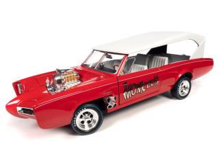 Monkeemobile - Red with White Top and Monkees logo on the doors Auto World 1:18