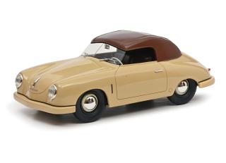 Porsche 356 Gmünd Cabriolet geschlossen, beige LIMITED EDITION 500 Schuco ProR.18 Resinemodell 1:18 (Türen, Motorhaube... nicht zu öffnen!)