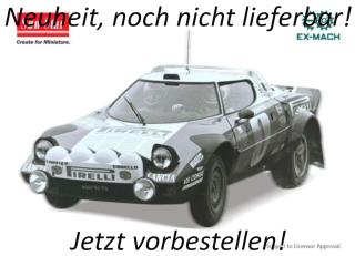 Lancia Stratos HF 1978  #1 W.Röhrl/C.Geistdörfer Int. Sachs Winter Rallye, white SunStar Metallmodell 1:18  Date de parution inconnue