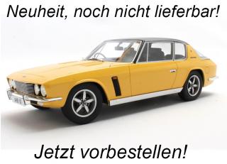 Jensen Interceptor III yellow 1972-1975 Cult Scale Models 1:18 Resinemodell (Türen, Motorhaube... nicht zu öffnen!) <br> Lieferbar ab 3. Quartal 2024