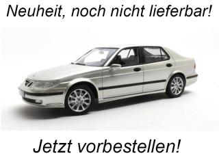 Saab 9-5 Turbo Aero (1998) - silver met.  Cult Scale Models 1:18 Resinemodell (Türen, Motorhaube... nicht zu öffnen!) Availability unknown
