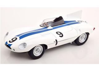 Jaguar D-Type Longnose #9 24h Le Mans 1955 mit abnhembarer Haube auf der Beifahrerseite CMR 1:18 Metallmodell (Motorhaube... nicht zu öffnen!)