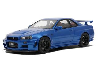NISMO Nissan R34GT-R Z-tune BAYSIDE BLUE 2005 OttO mobile 1:12 Resinemodell (Türen, Motorhaube... nicht zu öffnen!)