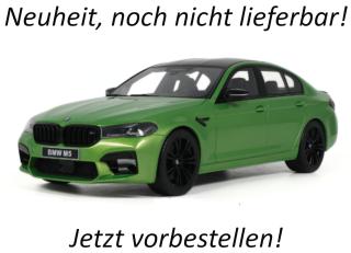 BMW M5 COMPETITION JAVA GREEN 2021 GT Spirit 1:18 Resinemodell (Türen, Motorhaube... nicht zu öffnen!) Lieferbar ab Anfang Januar 2027