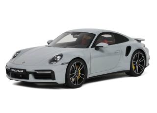 PORSCHE 911 (992) TURBO S 2020 CRAYON GREY GT Spirit 1:18 Resinemodell (Türen, Motorhaube... nicht zu öffnen!)