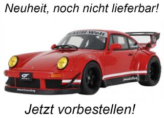 Porsche 911 RWB PAINKILLER INDIAN RED GT Spirit 1:18 Resinemodell (Türen, Motorhaube... nicht zu öffnen!) <br> Disponible à partir de début mai 2024