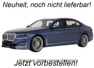 Alpina B7 Blue 2022 GT Spirit 1:18 Resinemodell (Türen, Motorhaube... nicht zu öffnen!)  Disponible à partir de fin septembre 2024