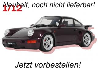 Porsche 911 (964) Turbo S Purple 1992 GT Spirit 1:12 Resinemodell (Türen, Motorhaube... nicht zu öffnen!) <br> Lieferbar ab Ende September 2024