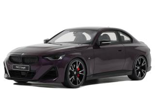 BMW M240I THUNDERNIGHT METALLIC 2023 GT Spirit 1:18 Resinemodell (Türen, Motorhaube... nicht zu öffnen!)