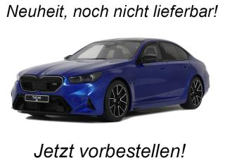 BMW M5 MARINA BAY BLUE METALLIC 2024 GT Spirit 1:18 Resinemodell (Türen, Motorhaube... nicht zu öffnen!) <br> Lieferbar ab Ende Mai 2025
