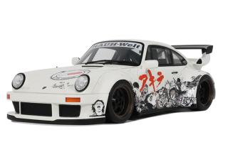 RWB Porsche AKIRA GLACIER WHITE 2024 GT Spirit 1:18 Resinemodell (Türen, Motorhaube... nicht zu öffnen!)