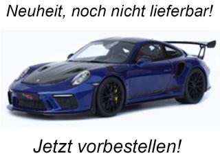 PORSCHE 911 [991.2] GT3 RS WP BLUE 2018 GT Spirit 1:18 Resinemodell (Türen, Motorhaube... nicht zu öffnen!) Disponible à partir de fin octobre 2025