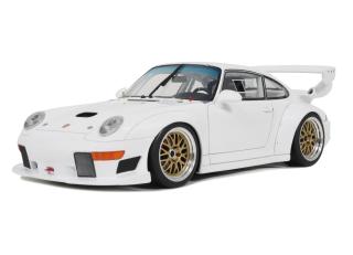 PORSCHE 911 [993] GT2 EVO WHITE 1995 GT Spirit 1:18 Resinemodell (Türen, Motorhaube... nicht zu öffnen!)