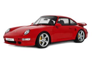 PORSCHE 911 [993] TURBO S RED 1997 GT Spirit 1:12 Resinemodell (Türen, Motorhaube... nicht zu öffnen!)