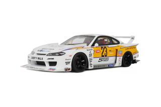 NISSAN S15 SILVA LB SUPER SILHOUETTE WHITE 2021 GT Spirit 1:18 Resinemodell (Türen, Motorhaube... nicht zu öffnen!)