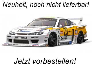 NISSAN S15 SILVA LB SUPER SILHOUETTE WHITE 2021 GT Spirit 1:18 Resinemodell (Türen, Motorhaube... nicht zu öffnen!) Available from end of January 2026