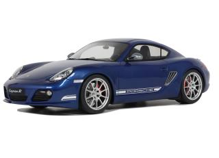PORSCHE CAYMAN R AQUA BLUE METALLIC 2012 GT Spirit 1:18 Resinemodell (Türen, Motorhaube... nicht zu öffnen!)