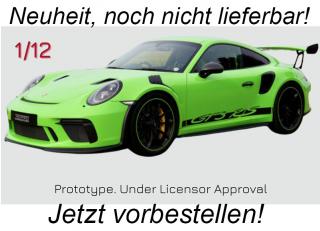 PORSCHE 911 [991.2] GT3 RS GREEN 2019 GT Spirit 1:12 Resinemodell (Türen, Motorhaube... nicht zu öffnen!)<br> Disponible à partir de fin novembre 2024