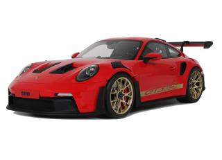 PORSCHE 911 [992] GT3 RS GUARDS RED 2021 GT Spirit 1:12 Resinemodell (Türen, Motorhaube... nicht zu öffnen!)