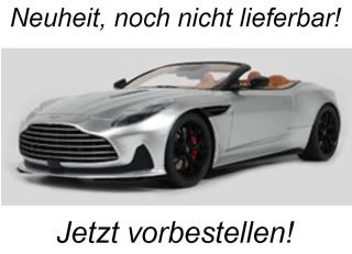 ASTON MARTIN DB12 VOLANTE SILVER 2023 GT Spirit 1:18 Resinemodell (Türen, Motorhaube... nicht zu öffnen!) Lieferbar ab Ende Oktober 2025