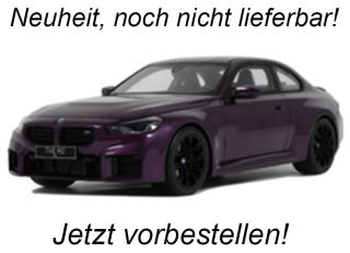 BMW M2 PURPLE 2023 GT Spirit 1:18 Resinemodell (Türen, Motorhaube... nicht zu öffnen!) Disponible à partir de fin octobre 2025