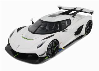 KOENIGSEGG JESKO WHITE 2019 GT Spirit 1:8 Resinemodell (Türen, Motorhaube... nicht zu öffnen!)