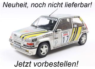 Renault 5 GT Turbo MK2 No 17 A Oreille Tour de Corse 1989  S1810005 Solido 1:18 Metallmodell Liefertermin nicht bekannt (nicht vor 4. Quartal 2025)