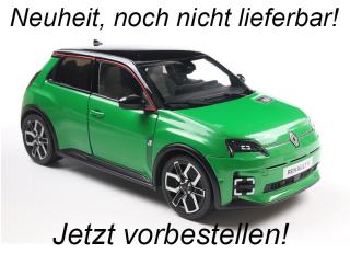Renault 5 E-TECH grün S1812603 Solido 1:18 Metallmodell Date de parution inconnue (pas avant le 1. trimestre 2026)