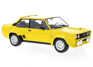 Fiat 131 Abarth, gelb, 1980 IXO 1:18 Metallmodell (Türen/Hauben nicht zu öffnen!)