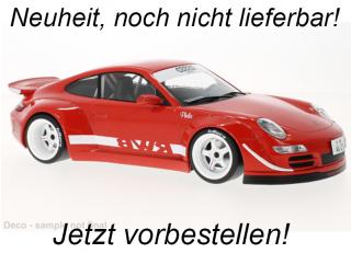 Porsche RWB 997, rot IXO 1:18 Metallmodell (Türen/Hauben nicht zu öffnen!) <br> Availability unknown
