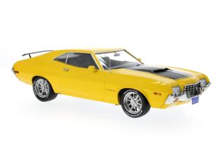 Ford Gran Torino Sport, gelb, 1972 IXO 1:18 Metallmodell (Türen/Hauben nicht zu öffnen!)  Lieferbar ab Ende September 2025