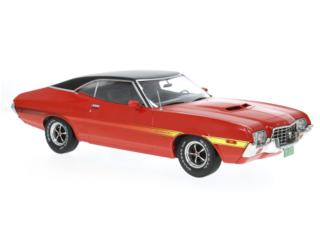 Ford Gran Torino Sport, rot/schwarz, 1972 IXO 1:18 Metallmodell (Türen/Hauben nicht zu öffnen!)