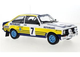 Ford Escort MK II RS 1800, No.7, Rallye Acropolis, R.Clark/J.Porter, 1979 IXO 1:18 Metallmodell (Türen/Hauben nicht zu öffnen!)