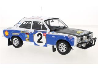 Ford Escort MkI RS 1600, No.2, Safari Rally, 1973 R.Clark/J.Porter IXO 1:18 Metallmodell (Türen/Hauben nicht zu öffnen!)