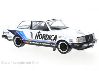 Volvo 240 Turbo, No.1, Volvo Europe Dealer Team, Nordica, ETCC, Brünn, J.Cecotto/A.Olofsson, 1986 IXO 1:18 Metallmodell (Türen/Hauben nicht zu öffnen!)