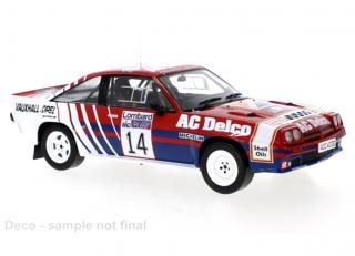 Opel Manta B 400, No.14, RAC Rally, J.McRae/I.Grindrod, 1985 IXO 1:18 Metallmodell (Türen/Hauben nicht zu öffnen!)