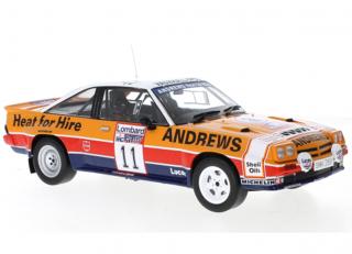 Opel Manta B 400, No.11, RAC Rally, R.Brookes/M.Broad, 1985 IXO 1:18 Metallmodell (Türen/Hauben nicht zu öffnen!)