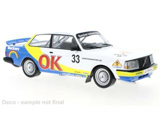 Volvo 240 Turbo, No.33, OK, ETCC, Zolder, P-G.Andersson/G.Petersson, 1985 IXO 1:18 Metallmodell (Türen/Hauben nicht zu öffnen!)