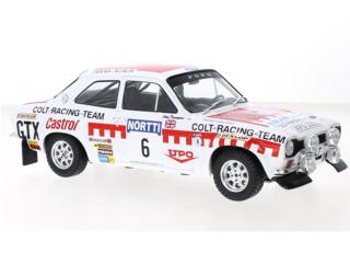 Ford Escort MK I RS 1600, No.6, 1000 Lakes Rally, H.Mikkola/J.Davenport, 1973 IXO 1:18 Metallmodell (Türen/Hauben nicht zu öffnen!)