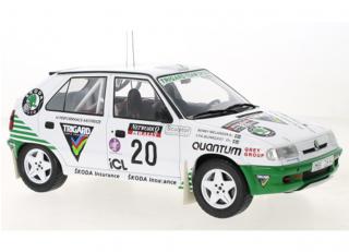 Skoda Felicia Kit Car, No.20, RAC Rally, S.Blomqvist/B.Melander, 1995 IXO 1:18 Metallmodell (Türen/Hauben nicht zu öffnen!)