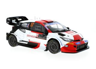 Toyota GR Yaris, No.17, Rallye WM, Rally Monte Carlo , S.Ogier/V.Landais, 2023 IXO 1:18 Metallmodell (Türen/Hauben nicht zu öffnen!)