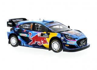 Ford Puma, No.8, WRC1, Rallye Schweden, O.Tanak/M.Jarveoja, 2023 IXO 1:18 Metallmodell (Türen/Hauben nicht zu öffnen!)